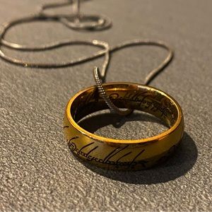 Lord of the rings, Frodo’s necklace, the one ring to rule them all